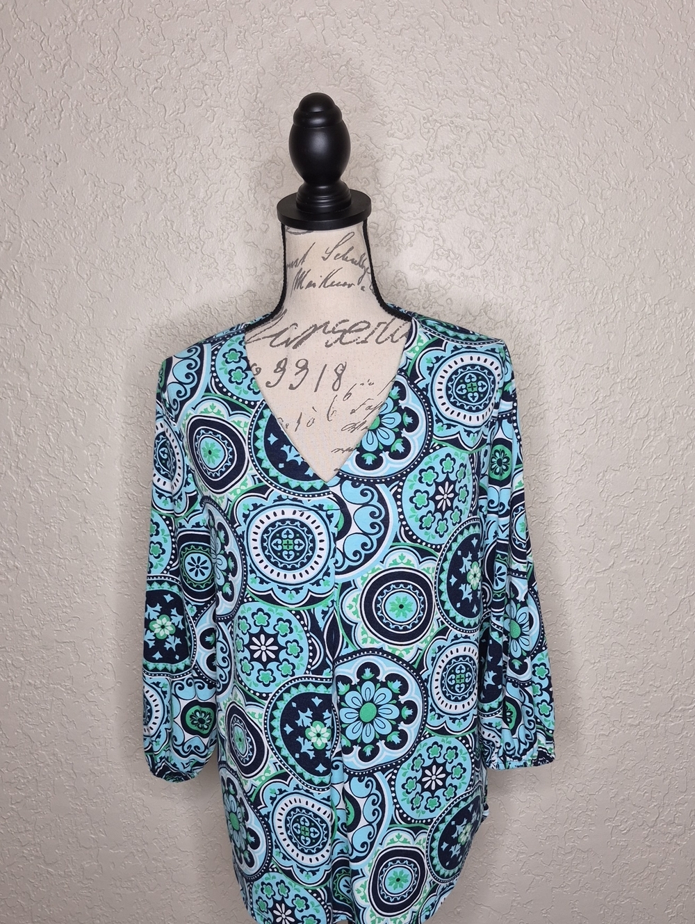 Kim Rogers Multicolored Top Size M
